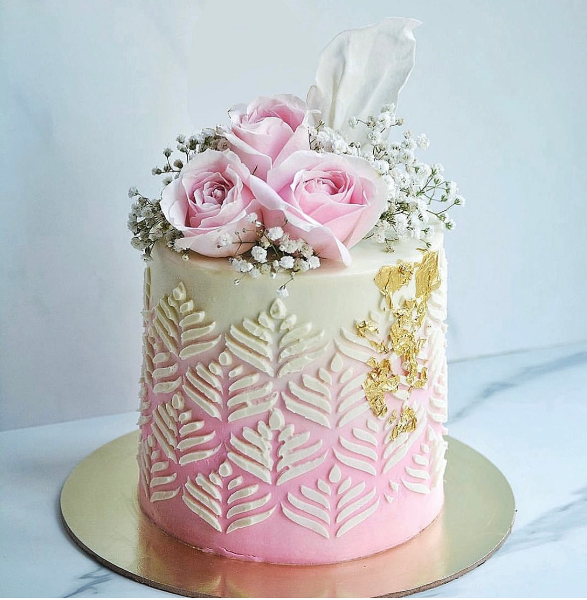 Simple Engagement Cake