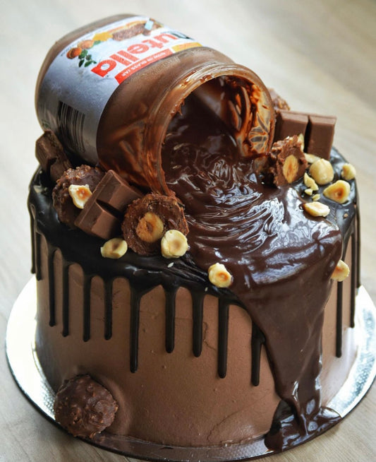 Nutella Explosion Cake