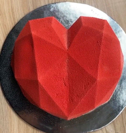 Hexagon Heart Mousse