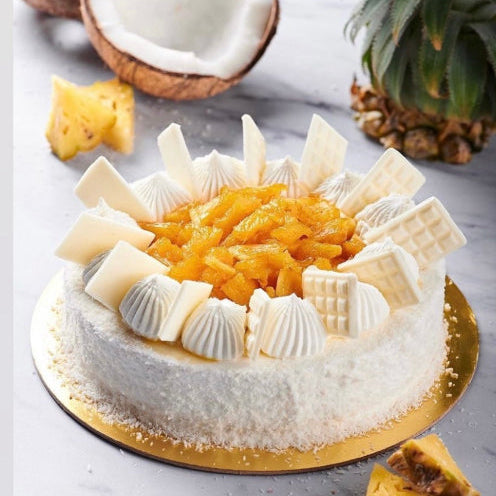Coconut Mango Pineapple Cake
